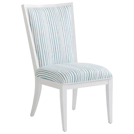 Sea Winds Upholstered Side Chair in Custom Fabric